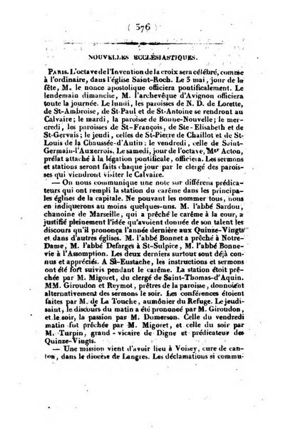 L'ami de la religion et du roi journal ecclesiastique, politique et litteraire