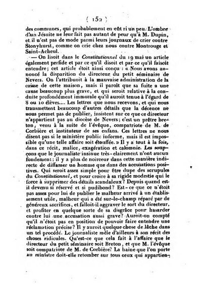 L'ami de la religion et du roi journal ecclesiastique, politique et litteraire