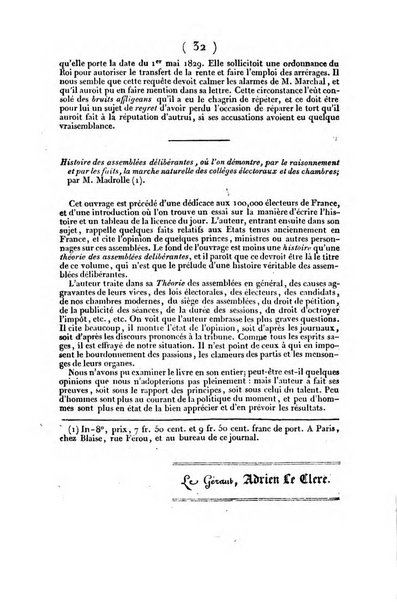 L'ami de la religion et du roi journal ecclesiastique, politique et litteraire