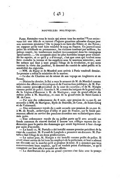 L'ami de la religion et du roi journal ecclesiastique, politique et litteraire