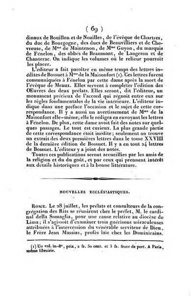 L'ami de la religion et du roi journal ecclesiastique, politique et litteraire