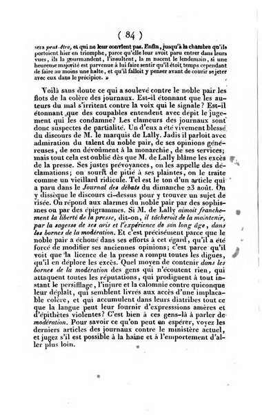 L'ami de la religion et du roi journal ecclesiastique, politique et litteraire