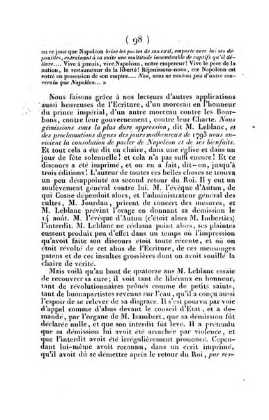 L'ami de la religion et du roi journal ecclesiastique, politique et litteraire