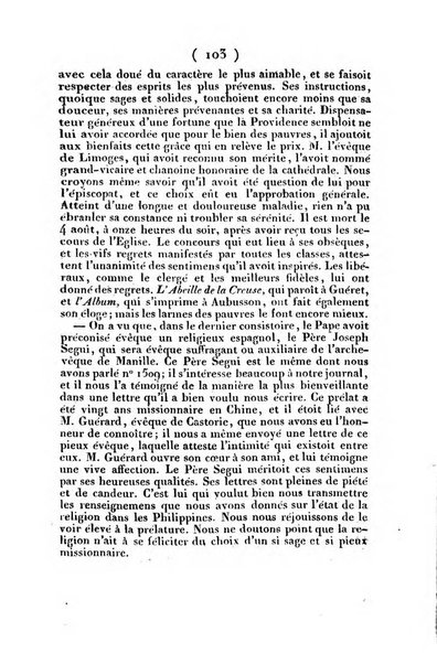 L'ami de la religion et du roi journal ecclesiastique, politique et litteraire