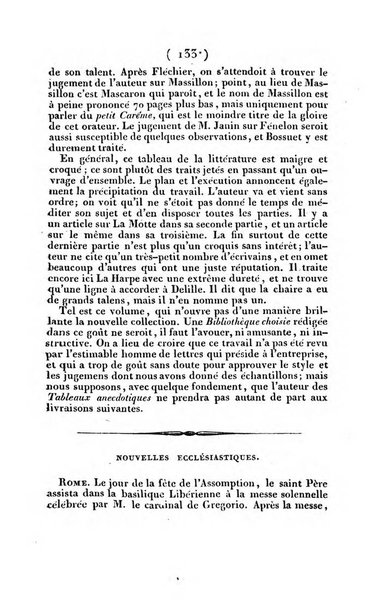 L'ami de la religion et du roi journal ecclesiastique, politique et litteraire