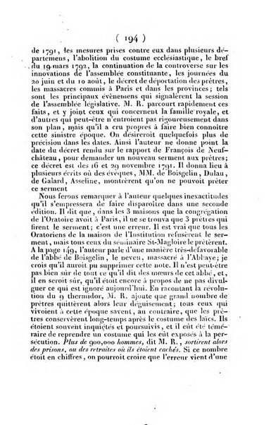 L'ami de la religion et du roi journal ecclesiastique, politique et litteraire