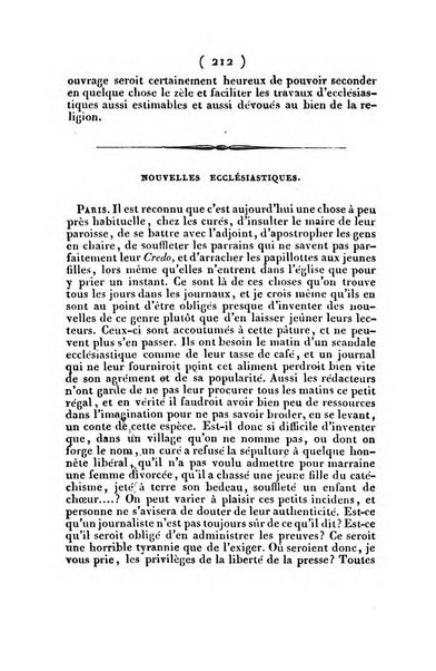 L'ami de la religion et du roi journal ecclesiastique, politique et litteraire