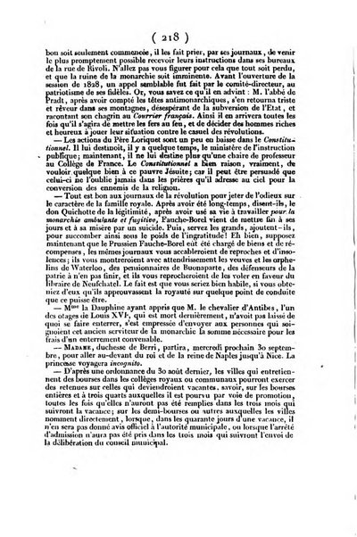 L'ami de la religion et du roi journal ecclesiastique, politique et litteraire