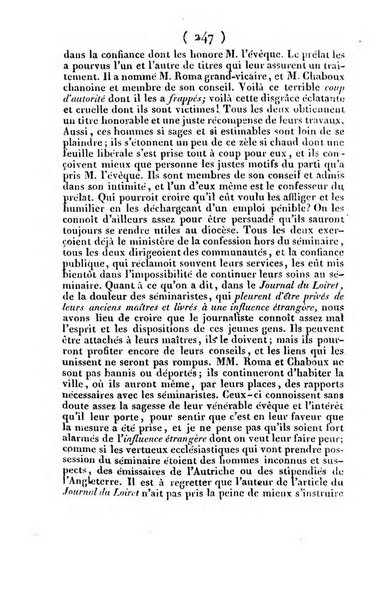 L'ami de la religion et du roi journal ecclesiastique, politique et litteraire