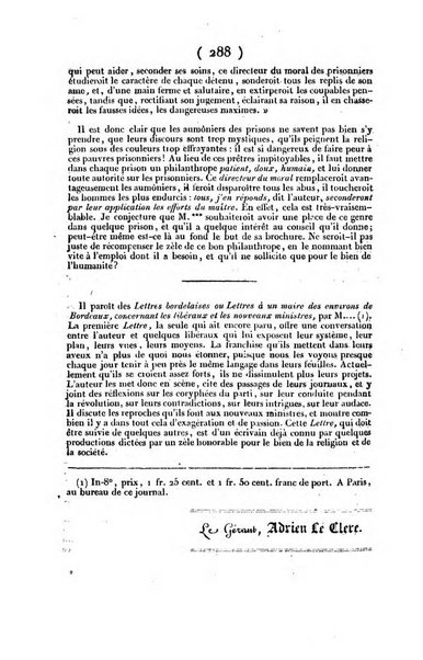 L'ami de la religion et du roi journal ecclesiastique, politique et litteraire