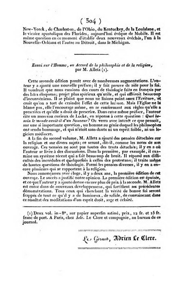 L'ami de la religion et du roi journal ecclesiastique, politique et litteraire