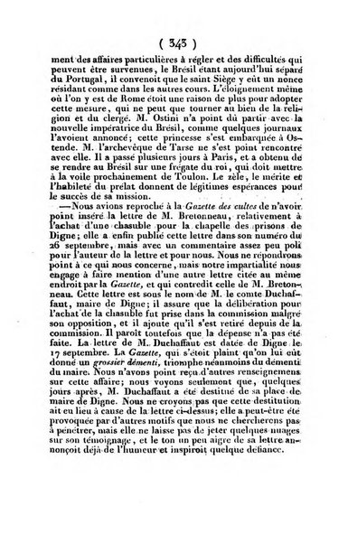 L'ami de la religion et du roi journal ecclesiastique, politique et litteraire