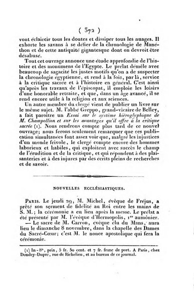 L'ami de la religion et du roi journal ecclesiastique, politique et litteraire