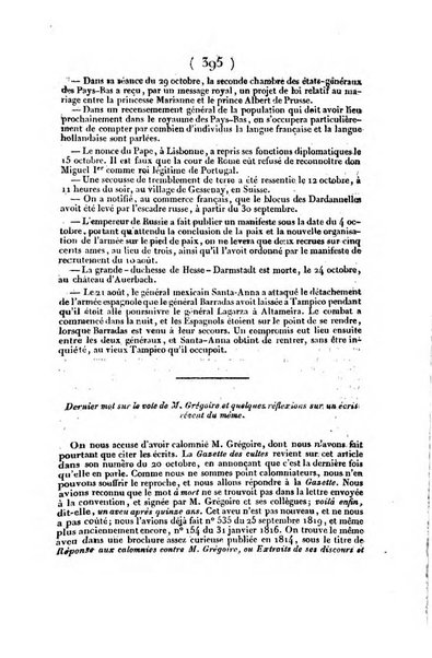 L'ami de la religion et du roi journal ecclesiastique, politique et litteraire