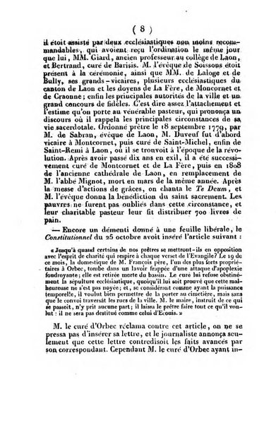 L'ami de la religion et du roi journal ecclesiastique, politique et litteraire