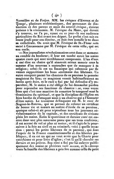 L'ami de la religion et du roi journal ecclesiastique, politique et litteraire