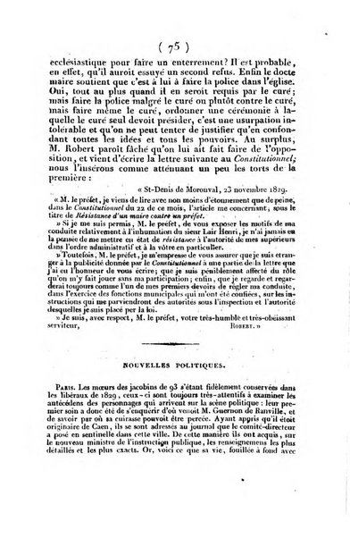 L'ami de la religion et du roi journal ecclesiastique, politique et litteraire