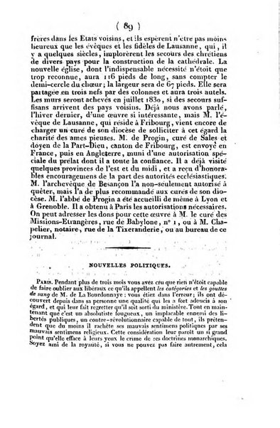 L'ami de la religion et du roi journal ecclesiastique, politique et litteraire