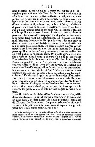 L'ami de la religion et du roi journal ecclesiastique, politique et litteraire