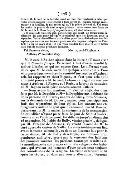 L'ami de la religion et du roi journal ecclesiastique, politique et litteraire