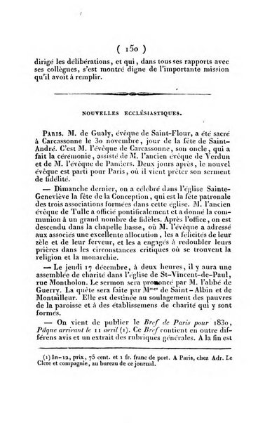 L'ami de la religion et du roi journal ecclesiastique, politique et litteraire