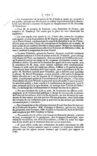 L'ami de la religion et du roi journal ecclesiastique, politique et litteraire