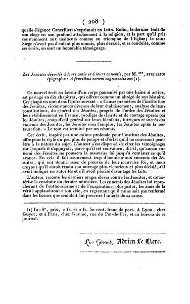 L'ami de la religion et du roi journal ecclesiastique, politique et litteraire