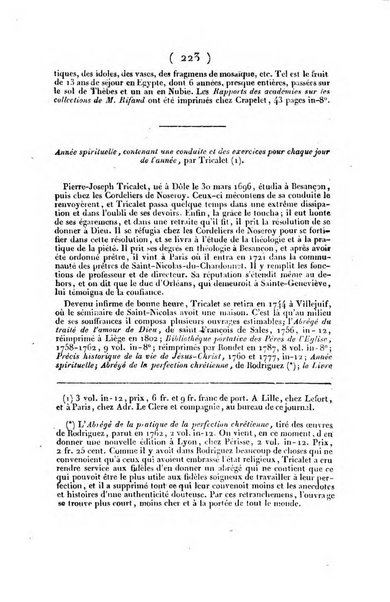 L'ami de la religion et du roi journal ecclesiastique, politique et litteraire