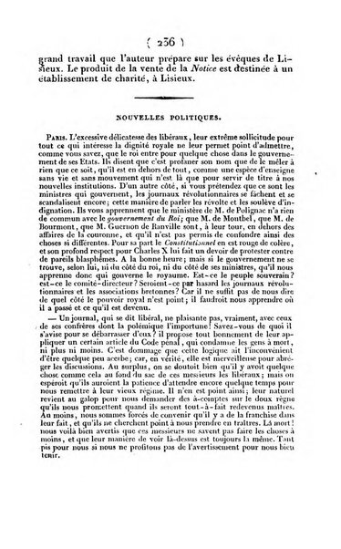 L'ami de la religion et du roi journal ecclesiastique, politique et litteraire