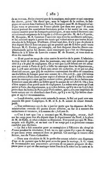 L'ami de la religion et du roi journal ecclesiastique, politique et litteraire