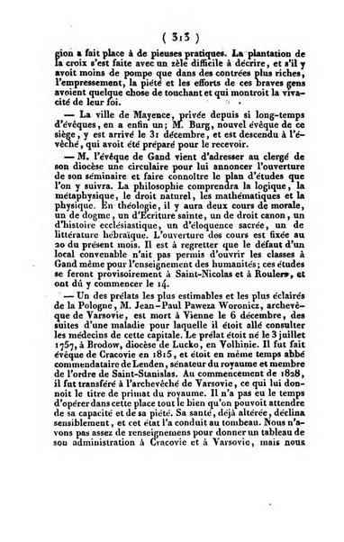 L'ami de la religion et du roi journal ecclesiastique, politique et litteraire