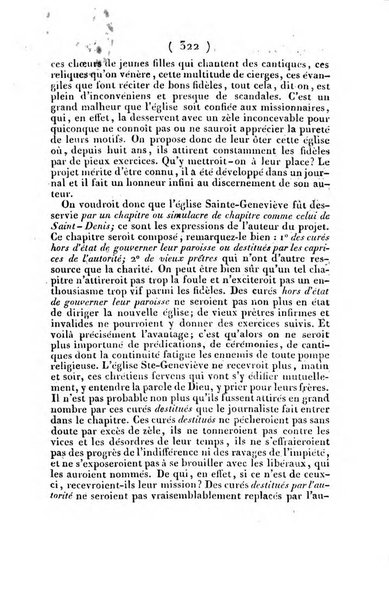 L'ami de la religion et du roi journal ecclesiastique, politique et litteraire