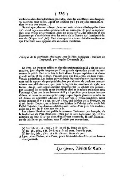 L'ami de la religion et du roi journal ecclesiastique, politique et litteraire