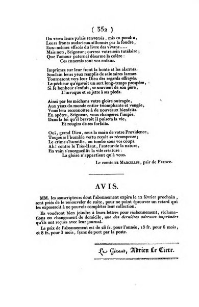 L'ami de la religion et du roi journal ecclesiastique, politique et litteraire