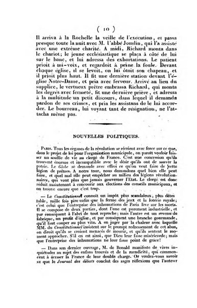 L'ami de la religion et du roi journal ecclesiastique, politique et litteraire