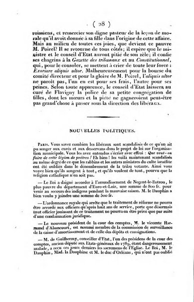 L'ami de la religion et du roi journal ecclesiastique, politique et litteraire