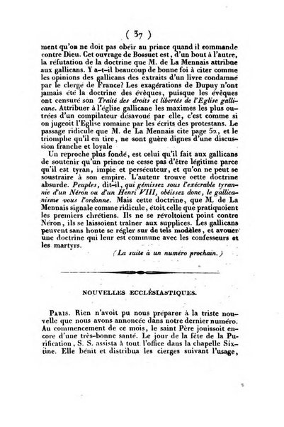 L'ami de la religion et du roi journal ecclesiastique, politique et litteraire