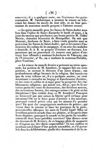 L'ami de la religion et du roi journal ecclesiastique, politique et litteraire