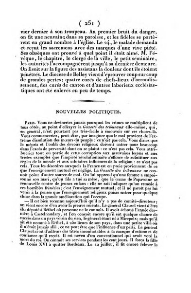 L'ami de la religion et du roi journal ecclesiastique, politique et litteraire