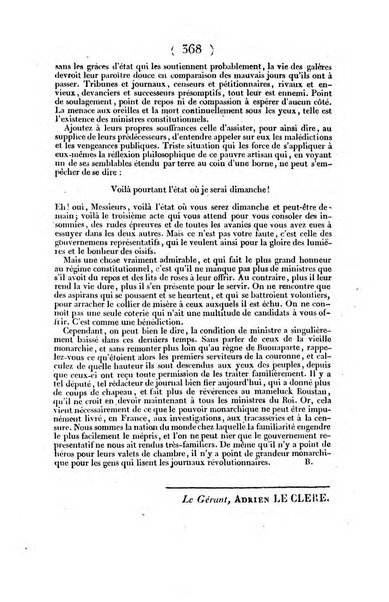 L'ami de la religion et du roi journal ecclesiastique, politique et litteraire