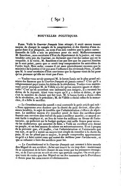 L'ami de la religion et du roi journal ecclesiastique, politique et litteraire