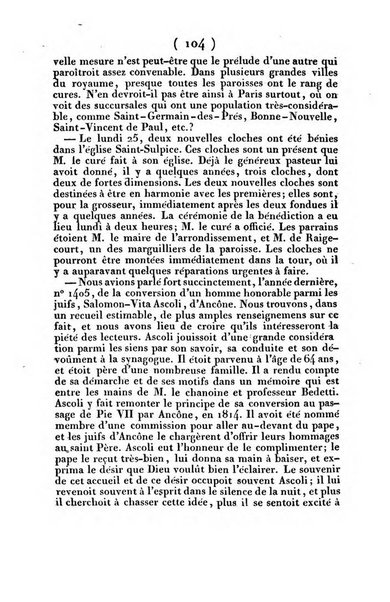 L'ami de la religion et du roi journal ecclesiastique, politique et litteraire