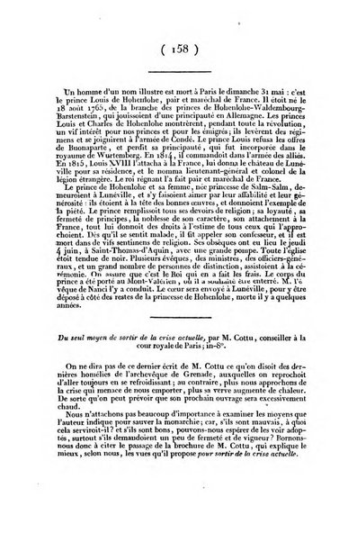 L'ami de la religion et du roi journal ecclesiastique, politique et litteraire