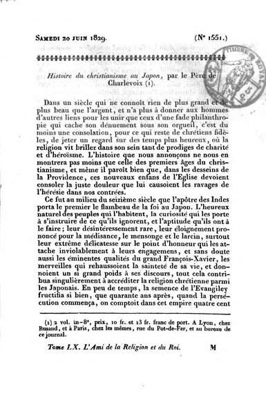 L'ami de la religion et du roi journal ecclesiastique, politique et litteraire