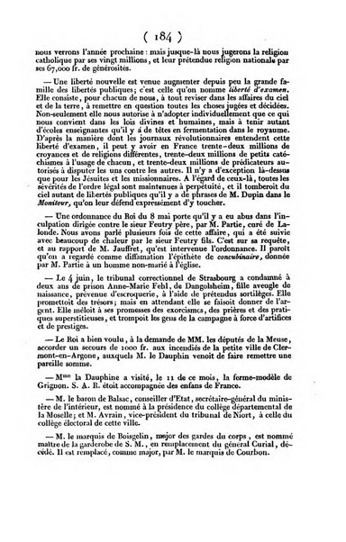 L'ami de la religion et du roi journal ecclesiastique, politique et litteraire