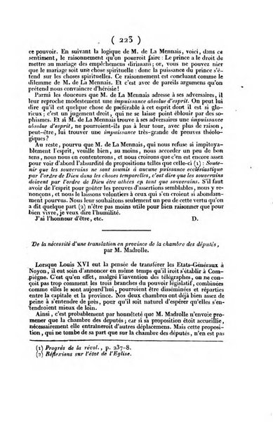 L'ami de la religion et du roi journal ecclesiastique, politique et litteraire