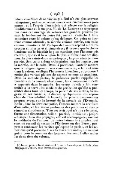 L'ami de la religion et du roi journal ecclesiastique, politique et litteraire