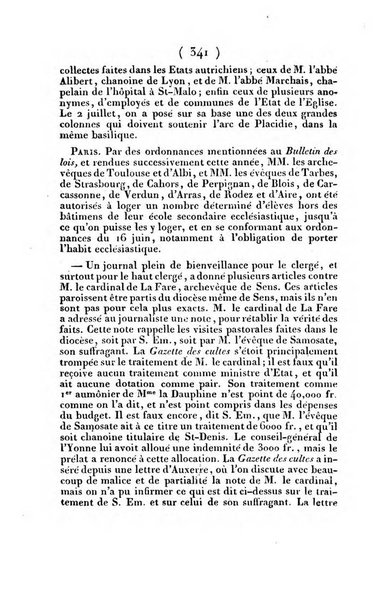 L'ami de la religion et du roi journal ecclesiastique, politique et litteraire