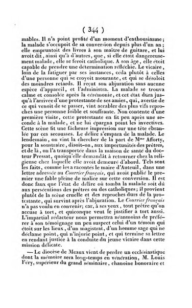 L'ami de la religion et du roi journal ecclesiastique, politique et litteraire