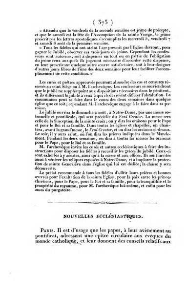 L'ami de la religion et du roi journal ecclesiastique, politique et litteraire